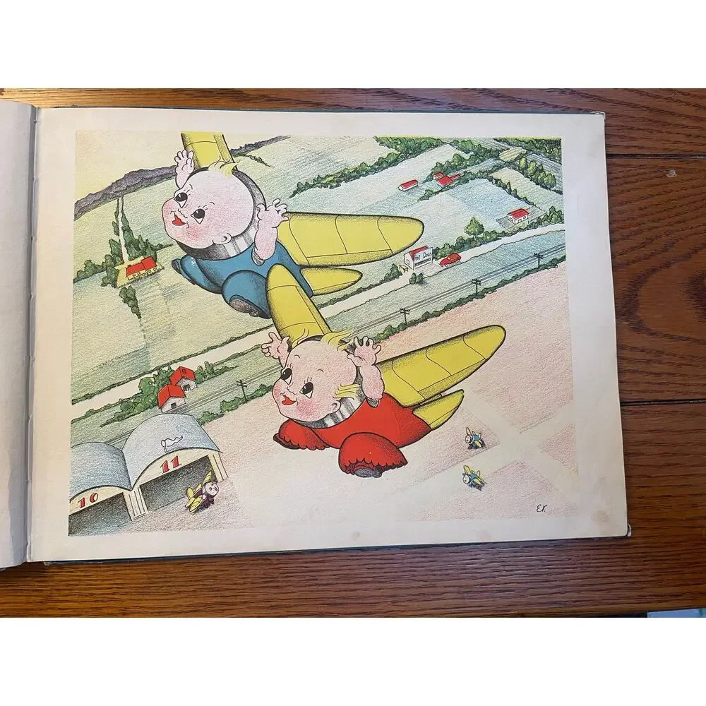 1936 Air Babies Elvy Kalep Amelia Earhart Foreword Aviation Picture Book